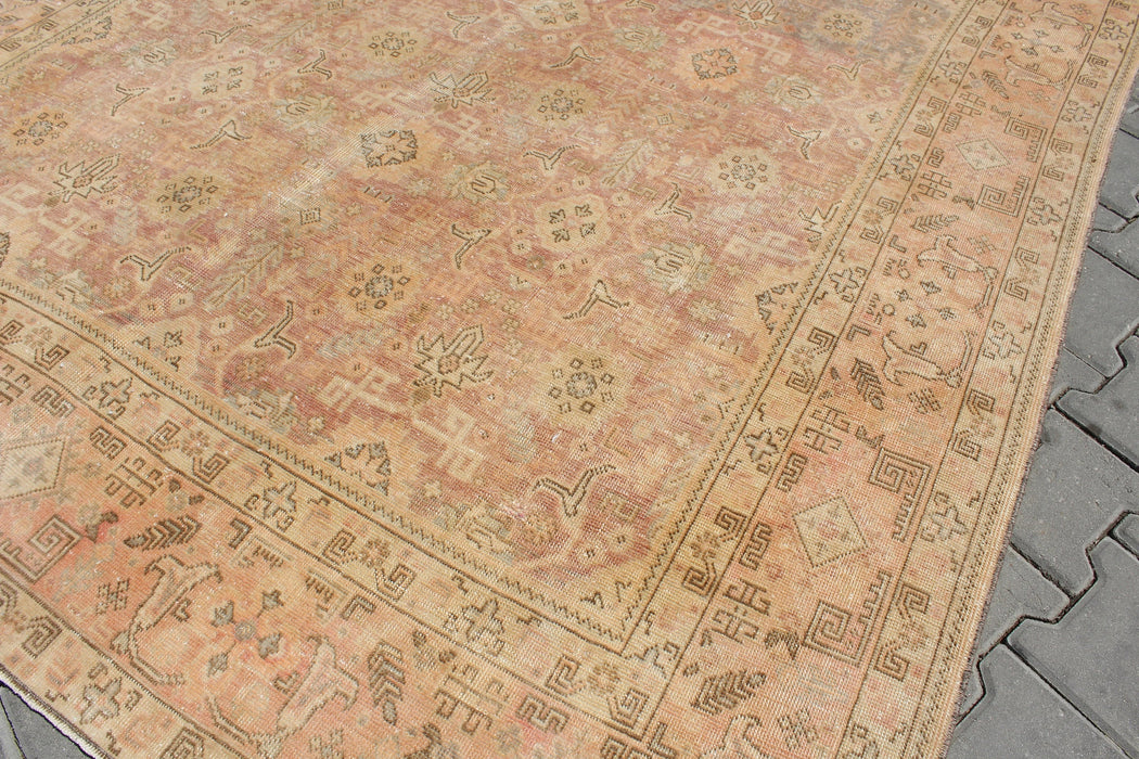 Hand-Knotted Vintage Turkish Area Rug 197cm x 285cm