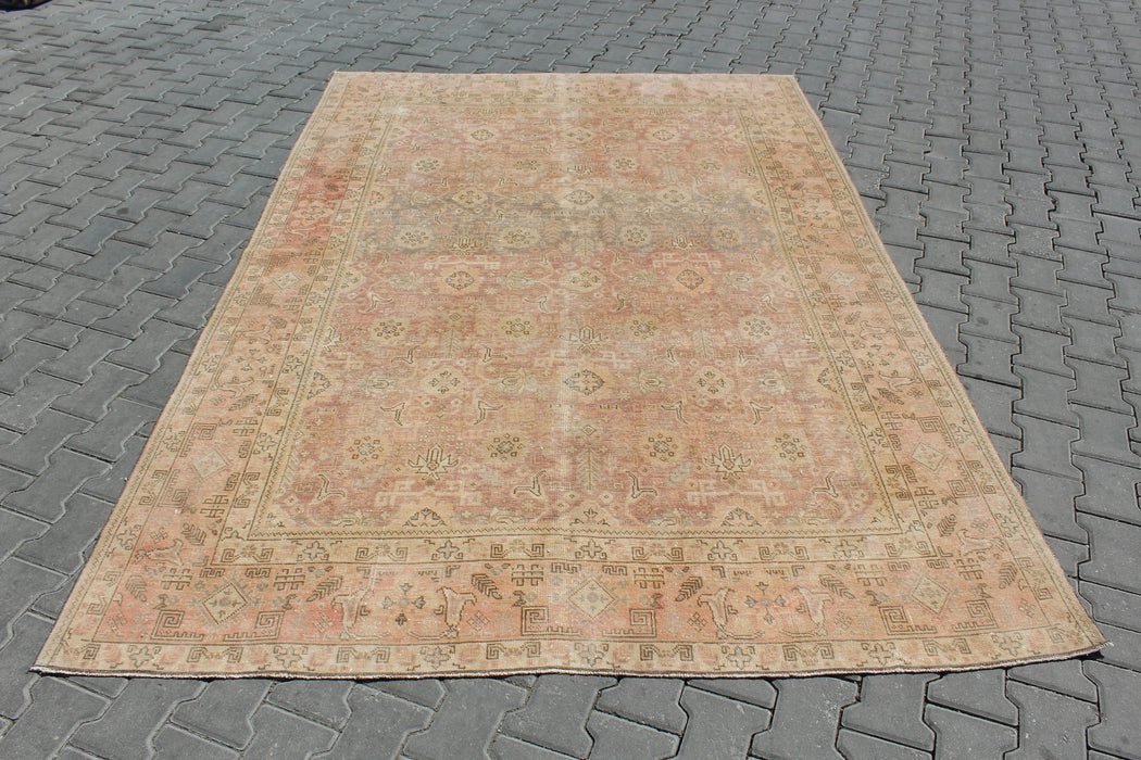 Hand-Knotted Vintage Turkish Area Rug 197cm x 285cm