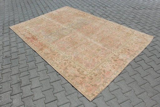 Hand-Knotted Vintage Turkish Area Rug 197cm x 285cm