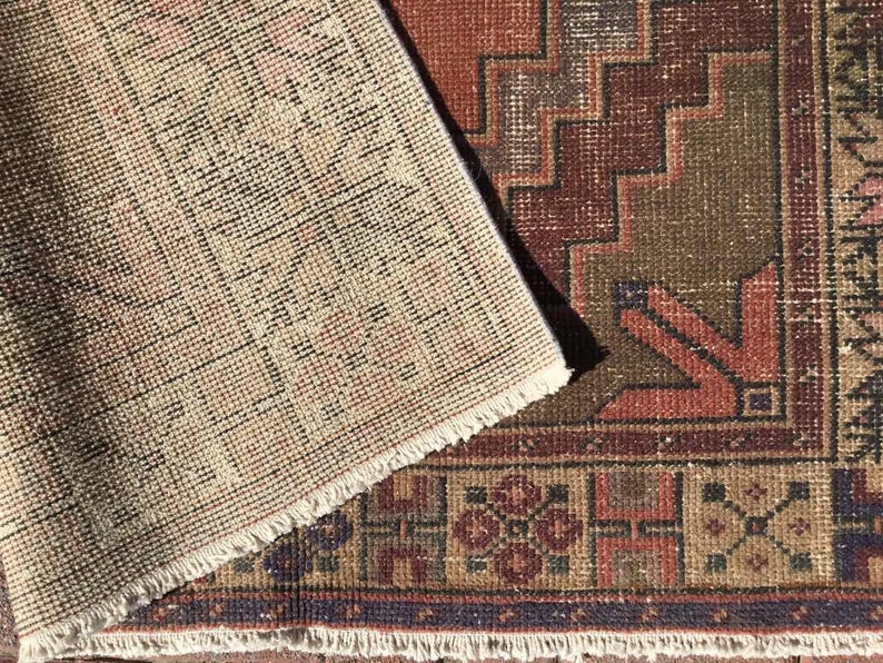 Hand Knotted Vintage Turkish Area Rug 290cm x 145cm