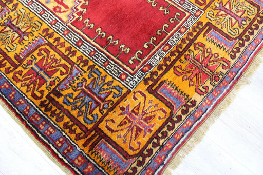Hand-Knotted Vintage Turkish Rug 105x143 cm #496