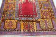 Hand-Knotted Vintage Turkish Rug 105x143 cm #496