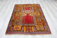 Hand-Knotted Vintage Turkish Rug 105x143 cm #496