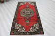 Hand-Knotted Vintage Turkish Rug 119cm x 243cm