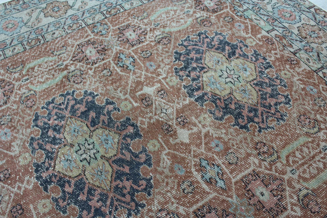 Hand-Knotted Vintage Turkish Rug 185cm x 291cm