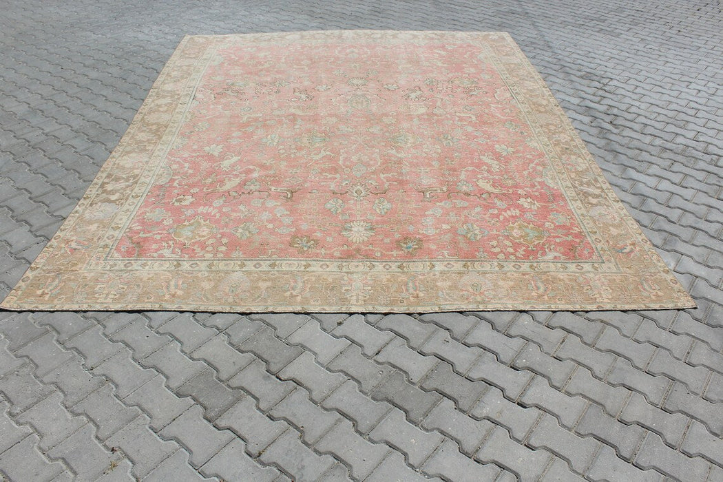 Käsinsolmittu vintage turkkilainen matto 291x377 cm #519