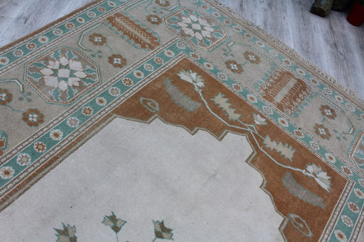 Hand-Knotted Vintage Turkish Wool Rug 200 cm x 242 cm