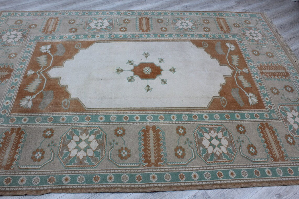 Hand-Knotted Vintage Turkish Wool Rug 200 cm x 242 cm