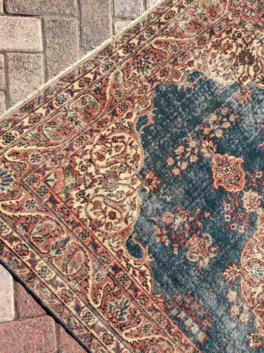 Hand Knotted Vintage Turkish Wool Rug 204cm x 133cm