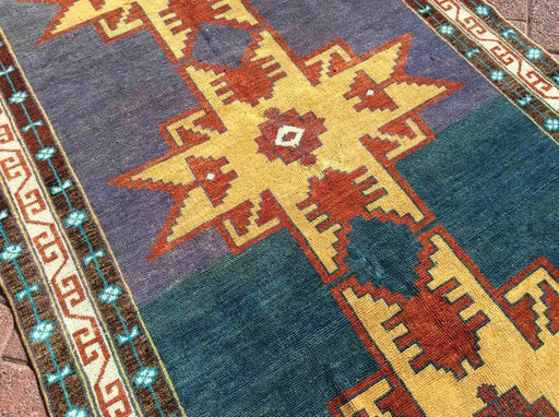 Hand Knotted Vintage Turkish Wool Rug 251cm x 130cm