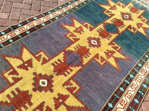 Hand Knotted Vintage Turkish Wool Rug 251cm x 130cm