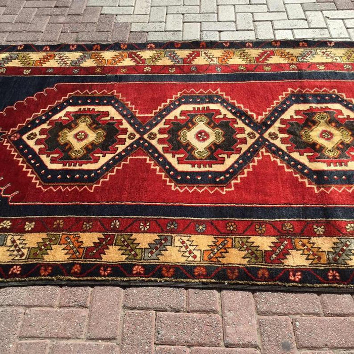 Hand Knotted Vintage Turkish Wool Rug 284cm x 145cm