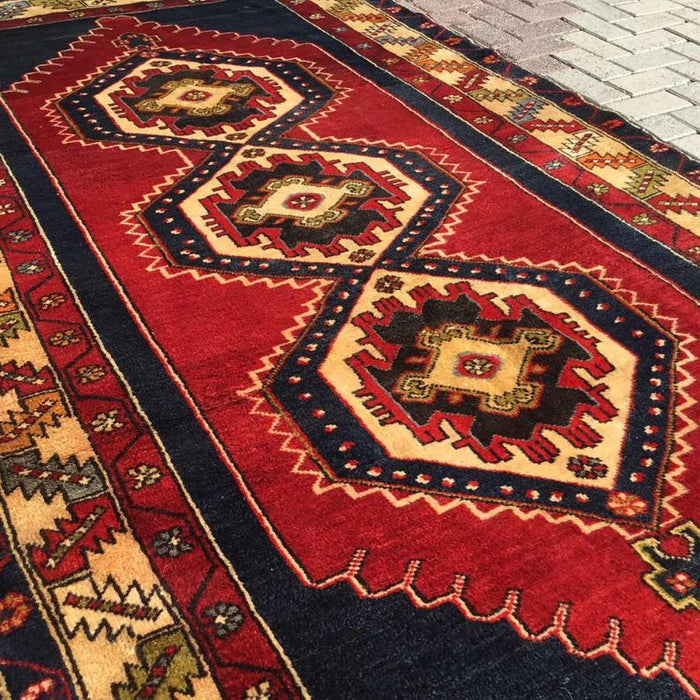 Hand Knotted Vintage Turkish Wool Rug 284cm x 145cm