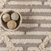 Hand-Tufted Beige Cotton Wool Area Rug