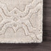 Hand-Tufted Wool Trellis Rug 160x230 cm Cream