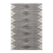 Hand Woven Black And White Wool Area Rug