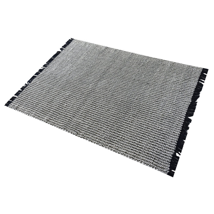 Hand-Woven Cotton Rug For Indoor And Outdoor Use