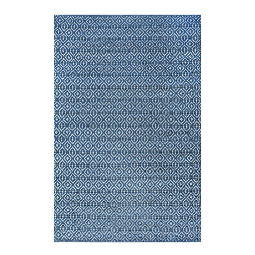 Hand-Woven Geometric Hemp Cotton Rug for Indoor Outdoor Use