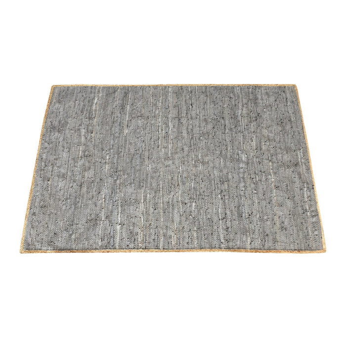 Hand Woven Hemp And Leather Jacmel Rug 5 Color Options