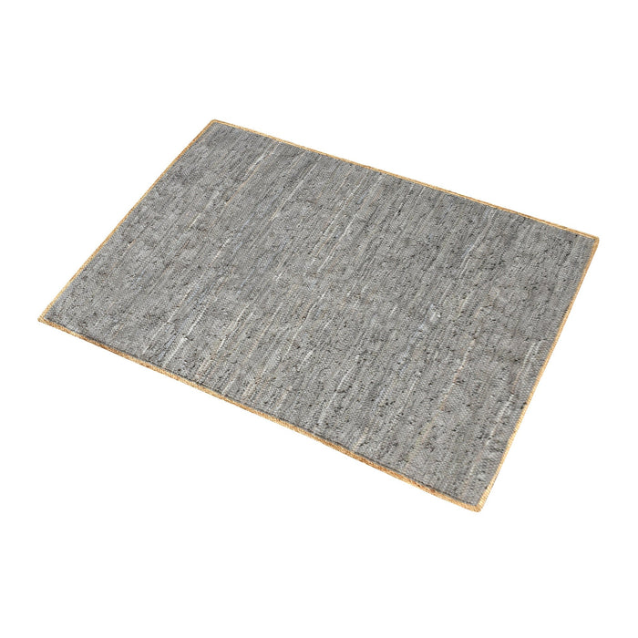 Hand Woven Hemp And Leather Jacmel Rug 5 Color Options