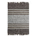 Hand Woven Hemp And Leather Rug For High Traffic Areas