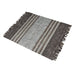 Hand Woven Hemp And Leather Rug For High Traffic Areas