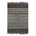 Hand Woven Hemp And Leather Rug For High Traffic Areas