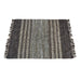 Hand Woven Hemp And Leather Rug For High Traffic Areas