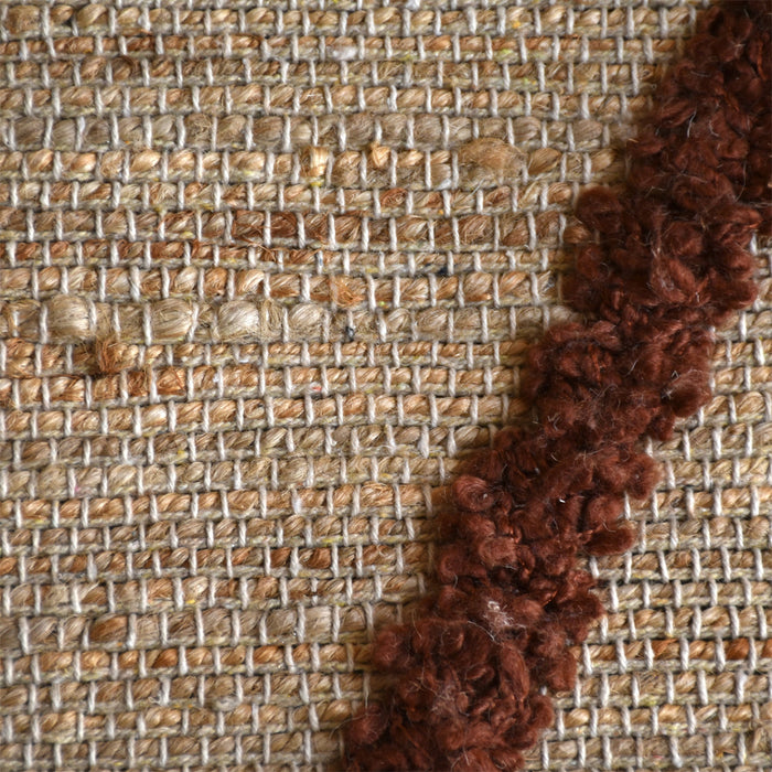 Hand Woven Hemp And PET Yarn Rug