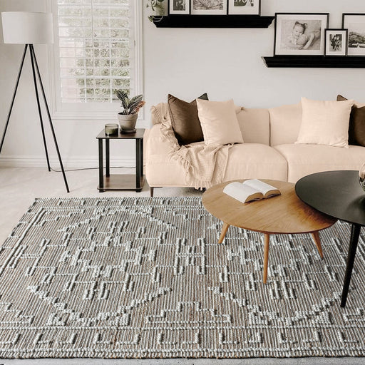 Hand Woven Hemp And Wool Narvik Area Rug