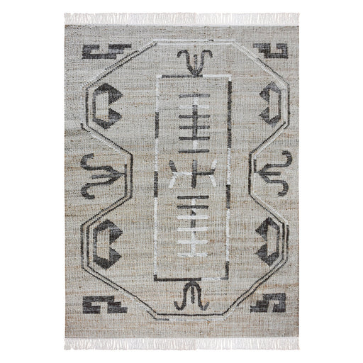 Hand Woven Hemp And Wool Rug In Natural Tones