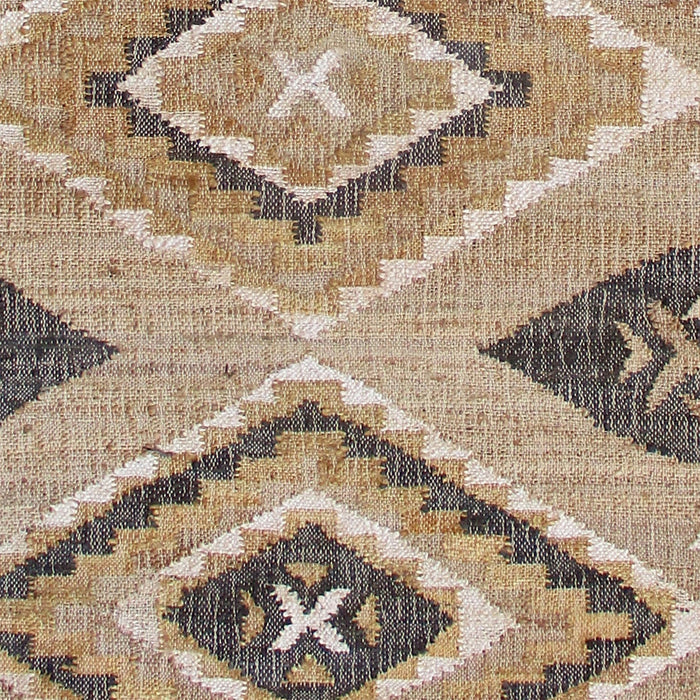 Hand Woven Hemp Rug in Natural Charcoal Color