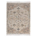 Hand-Woven Hemp and Wool Floral Texture Rug