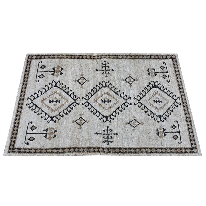 Hand-Woven Hemp and Wool Rug for Cozy Spaces