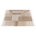 Hand Woven Jute Rug With Muted Colors And Straight Line Patterns