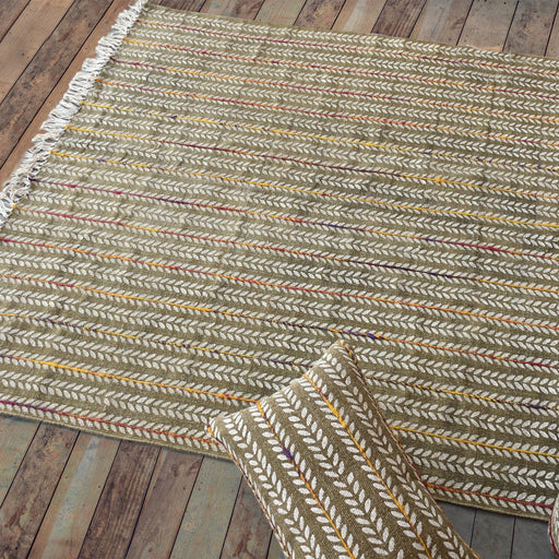 Hand Woven Ovid Cotton And Silk Area Rug