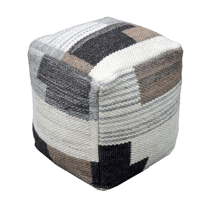 Pouf In Lana E Cotone Intrecciati A Mano Per La Decorazione Home 