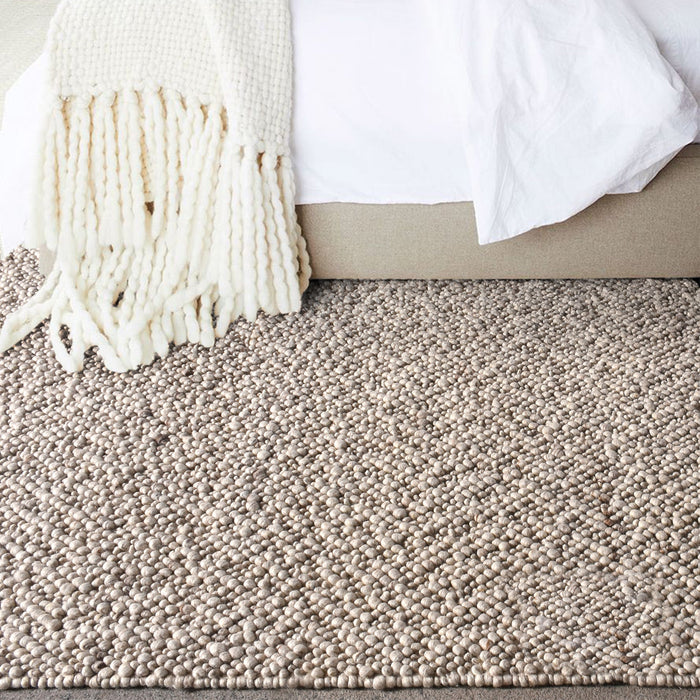 Hand-Woven Wool Bohemian Microbe-Inspired Rug