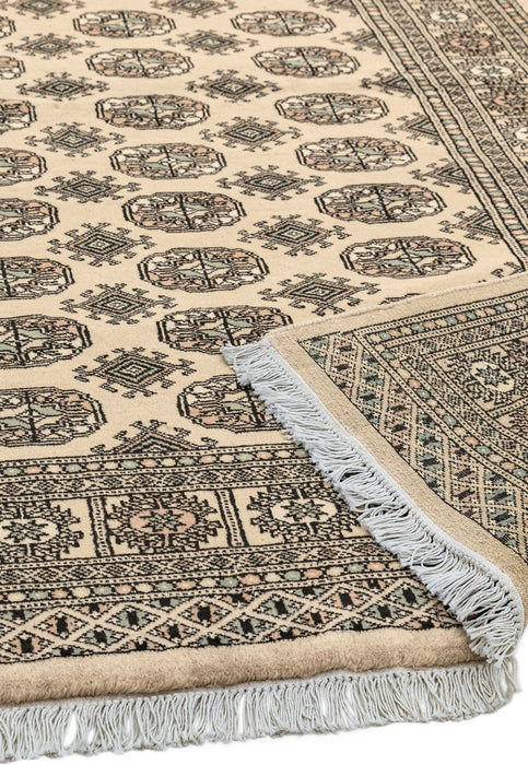 Hand-knotted Bokhara Beige Rug