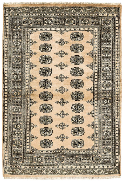 Hand-knotted Bokhara Beige Rug