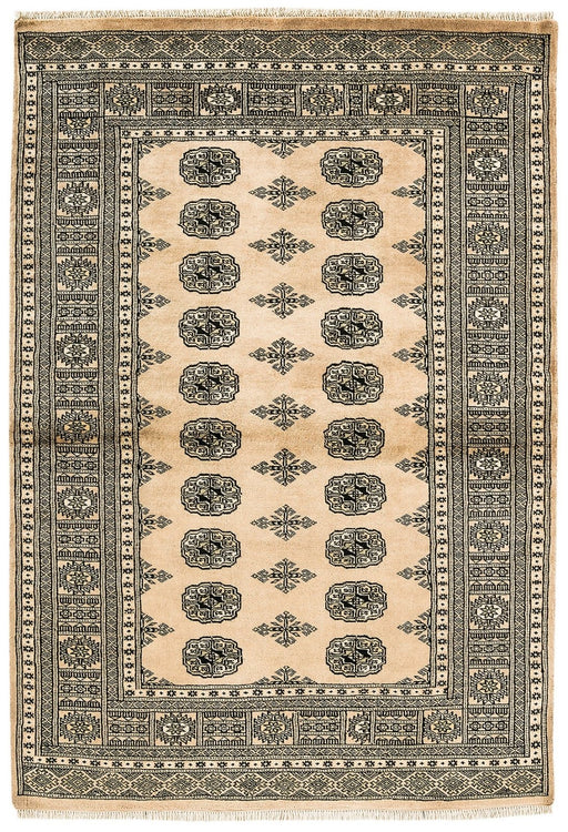 Hand-knotted Bokhara Beige Rug