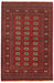 Hand-knotted Bokhara Red Rug