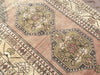 Handknotted Pastel Rug 258 cm x 124 cm Vintage Turkish Design