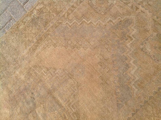 Käsinsolmittu Vintage Oushak -matto 185cm x 112cm villapuuvilla