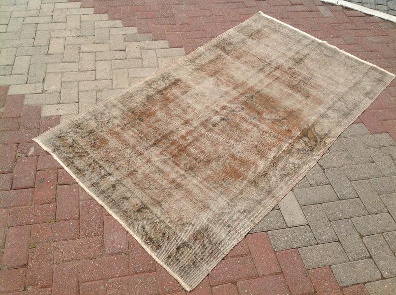 Handknotted Vintage Rug 202cm x 115cm from Turkey