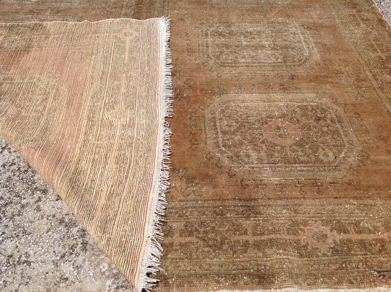 Handknotted Vintage Rug 376cm x 266cm Pastel Design