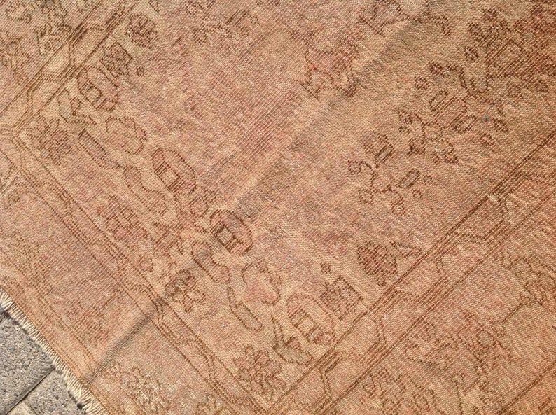 Handmade Antique 147cm x 104cm Turkish Oushak Runner Rug