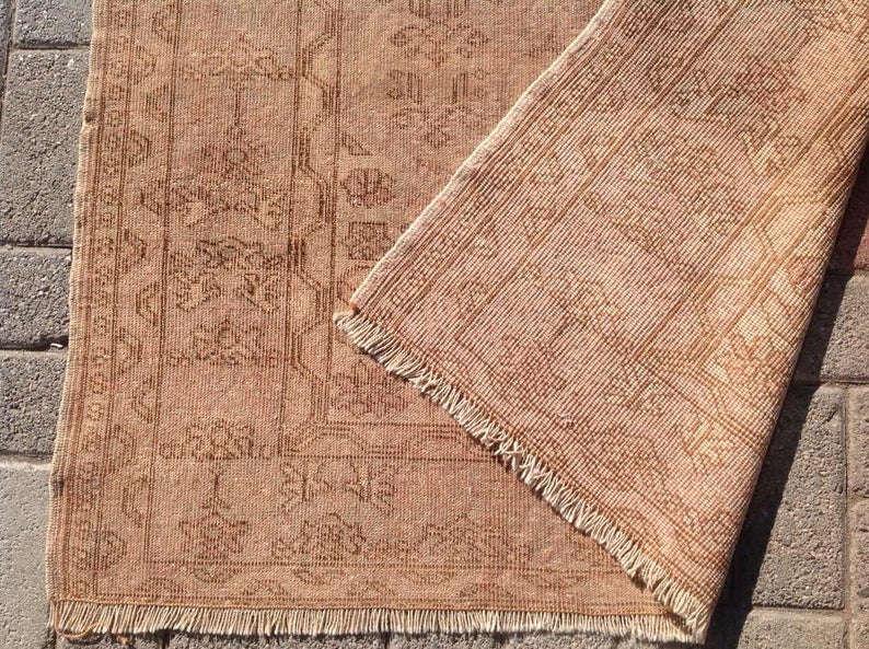 Handmade Antique 147cm x 104cm Turkish Oushak Runner Rug