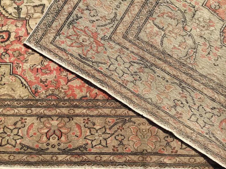 Handmade Antique Turkish Oushak Rug 154cm x 100cm