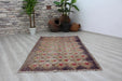 Handmade Antique Turkish Oushak Rug 214cm x 127cm